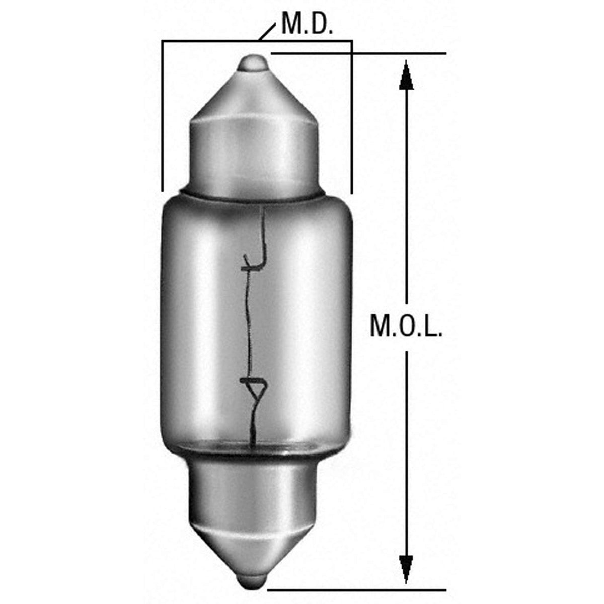 WAGNER BP11004 Wagner Lighting BP11004 Standard Multi-Purpose Light Bulb Card of 2