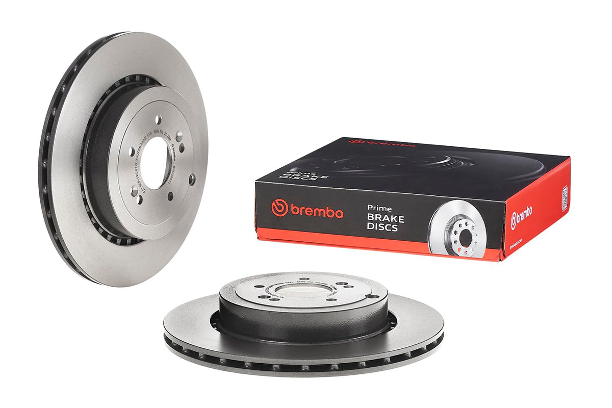 Brembo 09.D028.11 UV Coated Pillar Vented Brake Rotor GENESIS/KIA