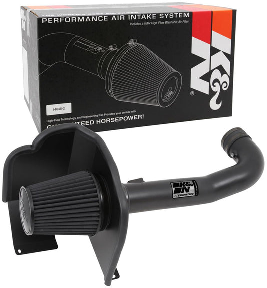 K&N FILTER 71-3082 K&N Cold Air Intake System: Dry-Flow Air Filter, Increase Performance & Towing: Compatible with 2014-2020 Chevy/GMC/Cadillac Silverado 1500, Suburban, Tahoe, Sierra 1500, Yukon, Escalade, 71-3082