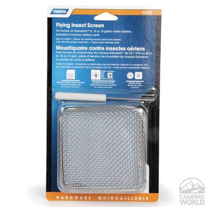 CAMCO 42150 Camco 42150 Flying Insect Screen - WH 200,4.5" X 4.5" X 1.3", White