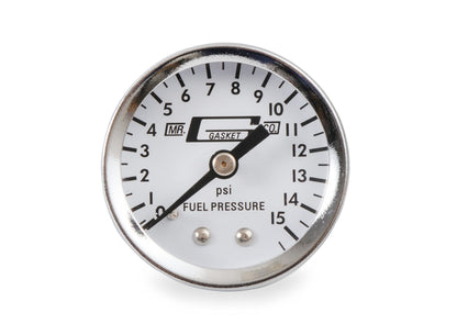 MR GASKET 1559 Mr. Gasket 1559 Fuel Line Kit with Gauge & Fittings - Chrome