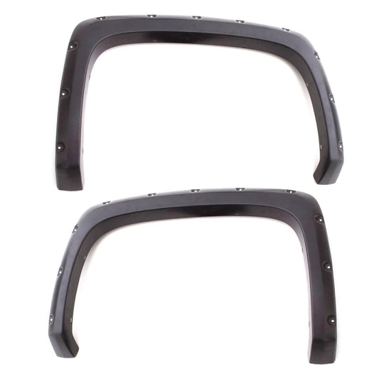 LUND RX130SB Lund 19-22 GM Silverado RX-Rivet Smooth Elite Series Fender Flares w/Black Bolts - Black 2pc Rear