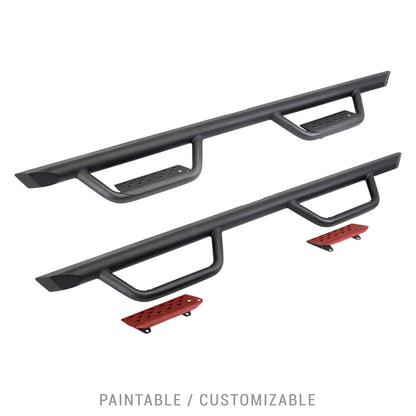 GO RHINO D224416T Go Rhino Dominator Xtreme D2 Sidestep & Brackets | Mild Steel, Textured Black | D224416T | Fits 2007-2021 Toyota Tundra Crew Cab Pickup