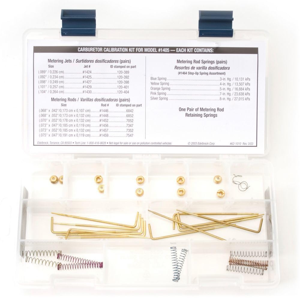 EDELBROCK 1479 Edelbrock 1479 Performer Series Carburetor Calibration Kit