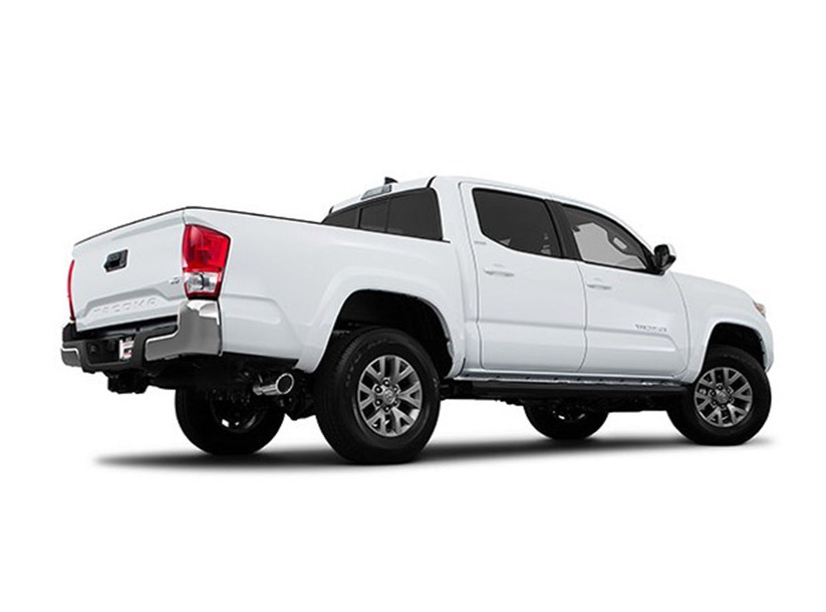BORLA 140680 BORLA 140680 Cat-Back Perf. Exh. Sys. for '16-'23 Toyota Tacoma 3.5L V6 AT/MT 2&4WD Ext. Cab (6' 1") Bed 127.4" WB/Crew Cab (5' 1") Bed 127.4" WB. Crew Cab (6' 1") Bed 140.6" WB Req. Adapt. 60593.