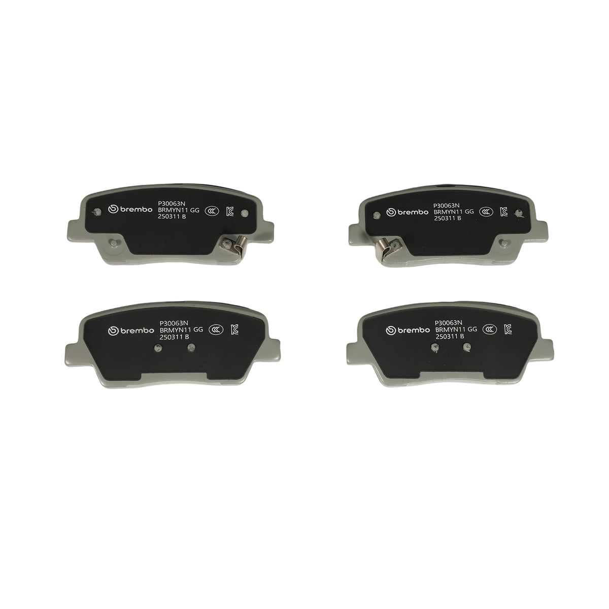BREMBO P30063N Brembo P30063N Premium Ceramic Rear Disc Brake Pad Set HYUNDAI/KIA OE# 583023NA91