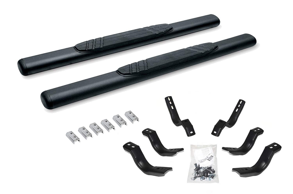 GO RHINO 684412952T RealTruck 4" OE Xtreme Sidesteps & Brackets | Galvanized Steel, Textured Black | 684412952T | Fits 2021-2026 Ford Bronco 2-Door (Excludes Bronco Sport)