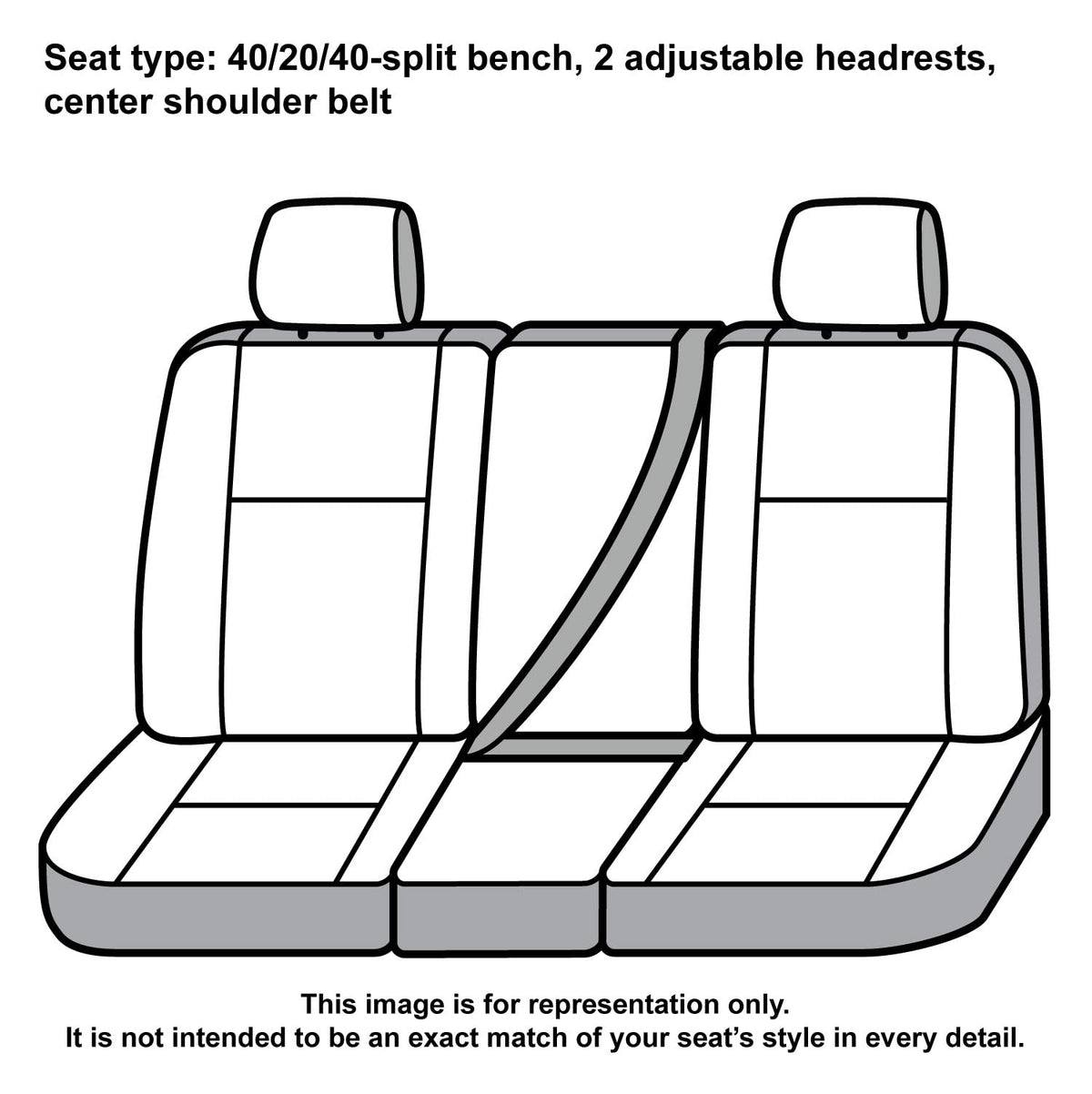 Covercraft SSC3479COBK Covercraft Carhartt Super Dux SeatSaver Custom Seat Covers – SSC3479COBK – 1st Row 40/20/40 Bench Seat – Compatible with Select Chevrolet Silverado/GMC Sierra 1500/2500/3500 Models – Black