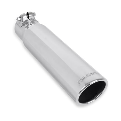 FLOWMASTER 15361 Flowmaster 15361 Exhaust Tip - 3.00 in. Rolled Angle Polished SS fits 2.50 in. Tubing - Clamp On