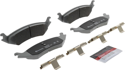 BREMBO P18010N Brembo P18010N Premium Ceramic Rear Disc Brake Pad Set CHRYSLER/DODGE/RAM OE# 05093706AA