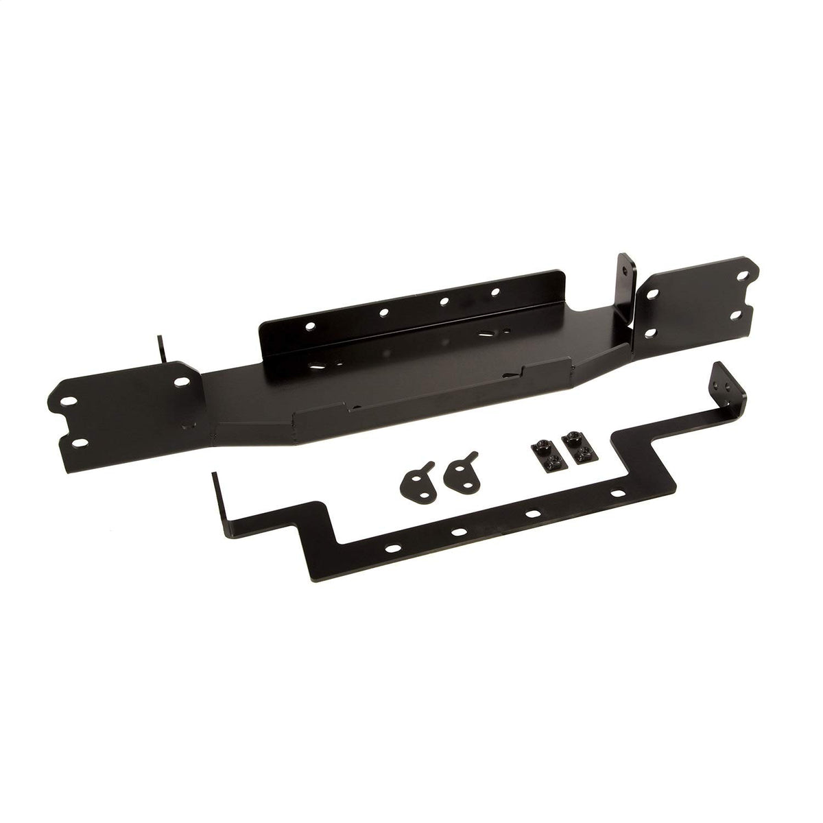 RUGGED RIDGE 11543.16 Rugged Ridge Spartacus Bumper Winch Plate | Textured Satin Black, Steel | 11543.16 | Fits Spartacus JL/JT Bumper from