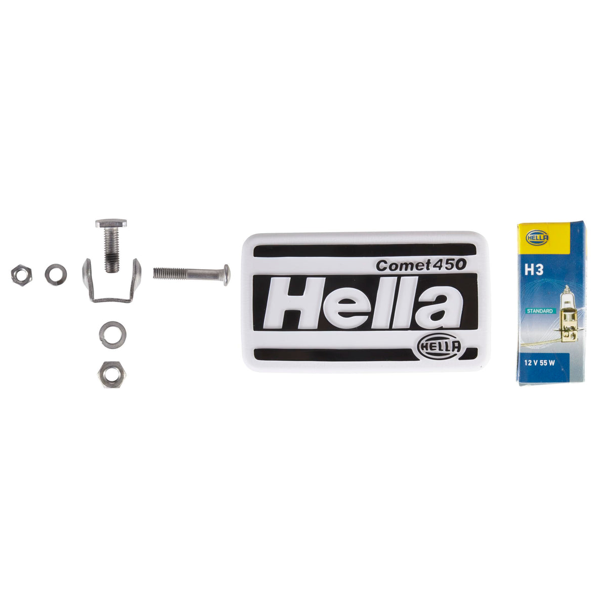 Hella 005700441 550 FOG LIGHT (CLEAR LENS) H3 12V SAE/ECE, Multi