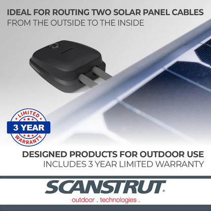 SCANSTRUT DS-HD6-BLK Scanstrut DS-HD6-BLK Horizontal Double Cable Seal – Black