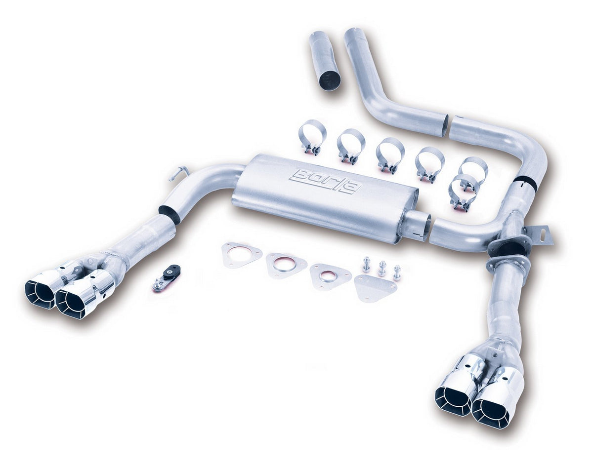 BORLA 14780 BORLA 14780 Cat-Back Performance Exhaust System for 1998-2002 Chevrolet Camaro SS/Camaro Z28/ Pontiac Firebird/Trans-Am 5.7L V8 Automatic/Manual Transmission Coupe/Convertible.