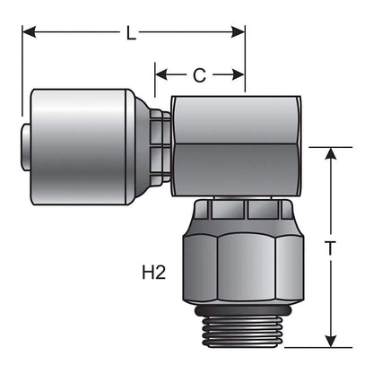 Gates G25123-0606 HYDRAULIC COUPLING-MEGACRIMP