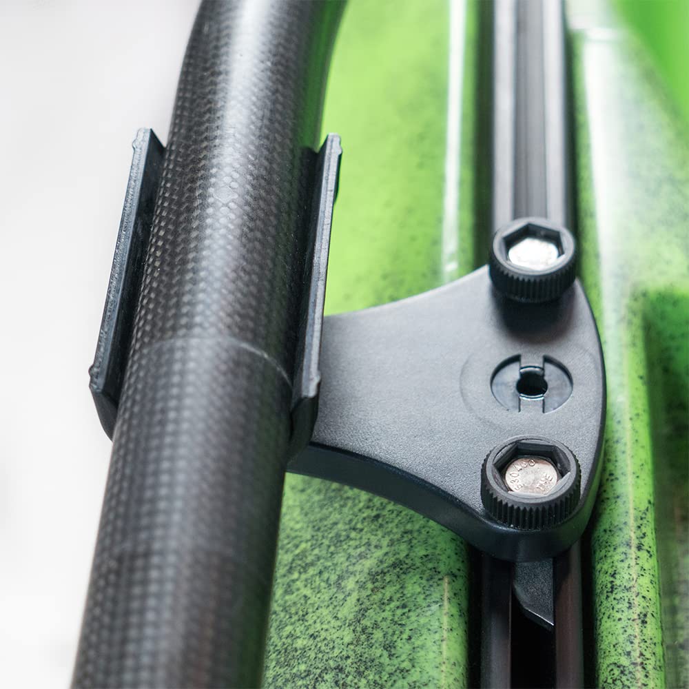 RAILBLAZA 08-0052-11 RAILBLAZA QuickGrip Kayak Paddle Holder Clip with Trackmount for Paddle Pole or Landing Net Storage