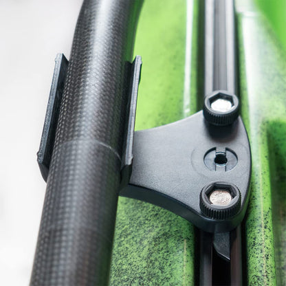 RAILBLAZA 08-0052-11 RAILBLAZA QuickGrip Kayak Paddle Holder Clip with Trackmount for Paddle Pole or Landing Net Storage