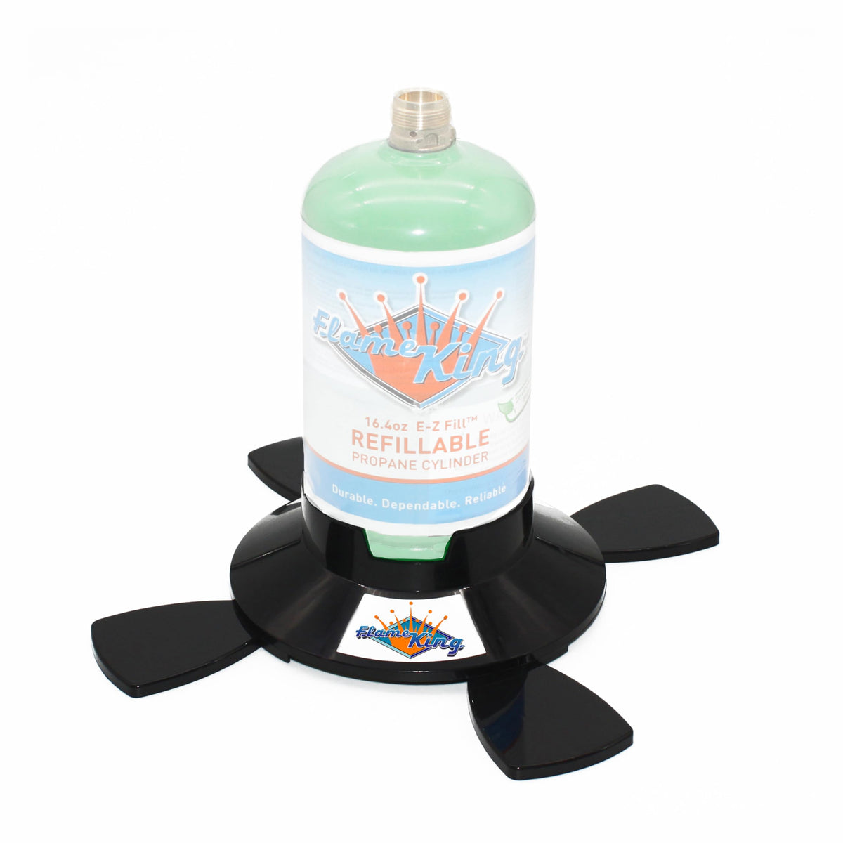 FLAME KING YSN1LBB Flame King YSN1LBB Propane Base for 1LB and 1/2LB Propane Canisters for Safety and Stability