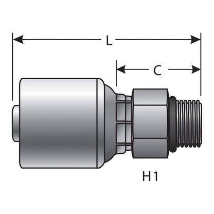 Gates G25120-1210 HYDRAULIC COUPLING-MEGACRIMP