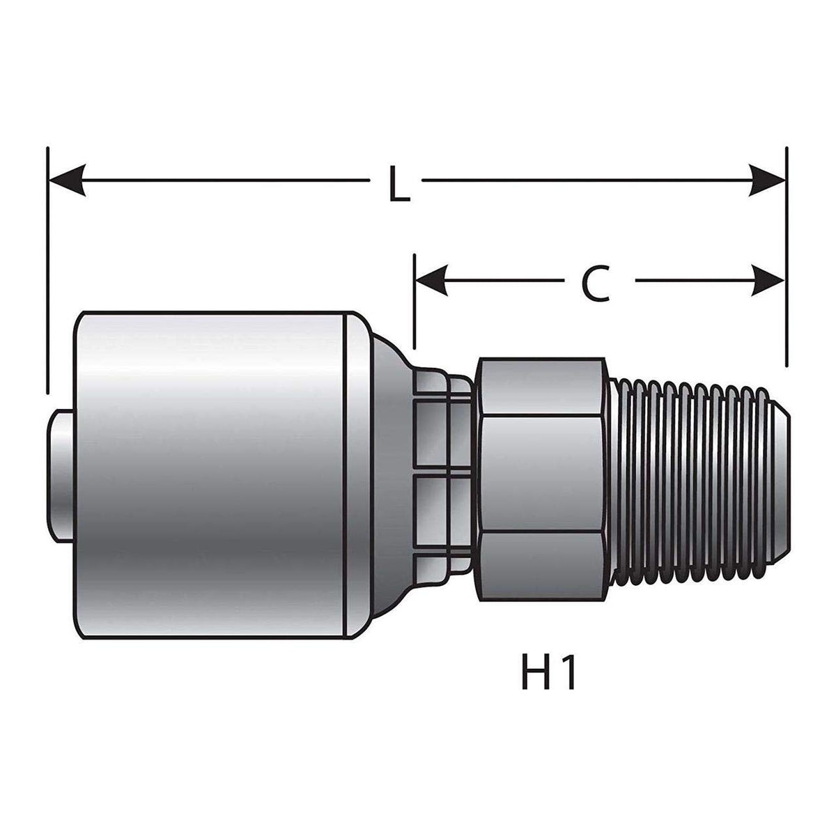 Gates G25100-0402 HYDRAULIC COUPLING-MEGACRIMP