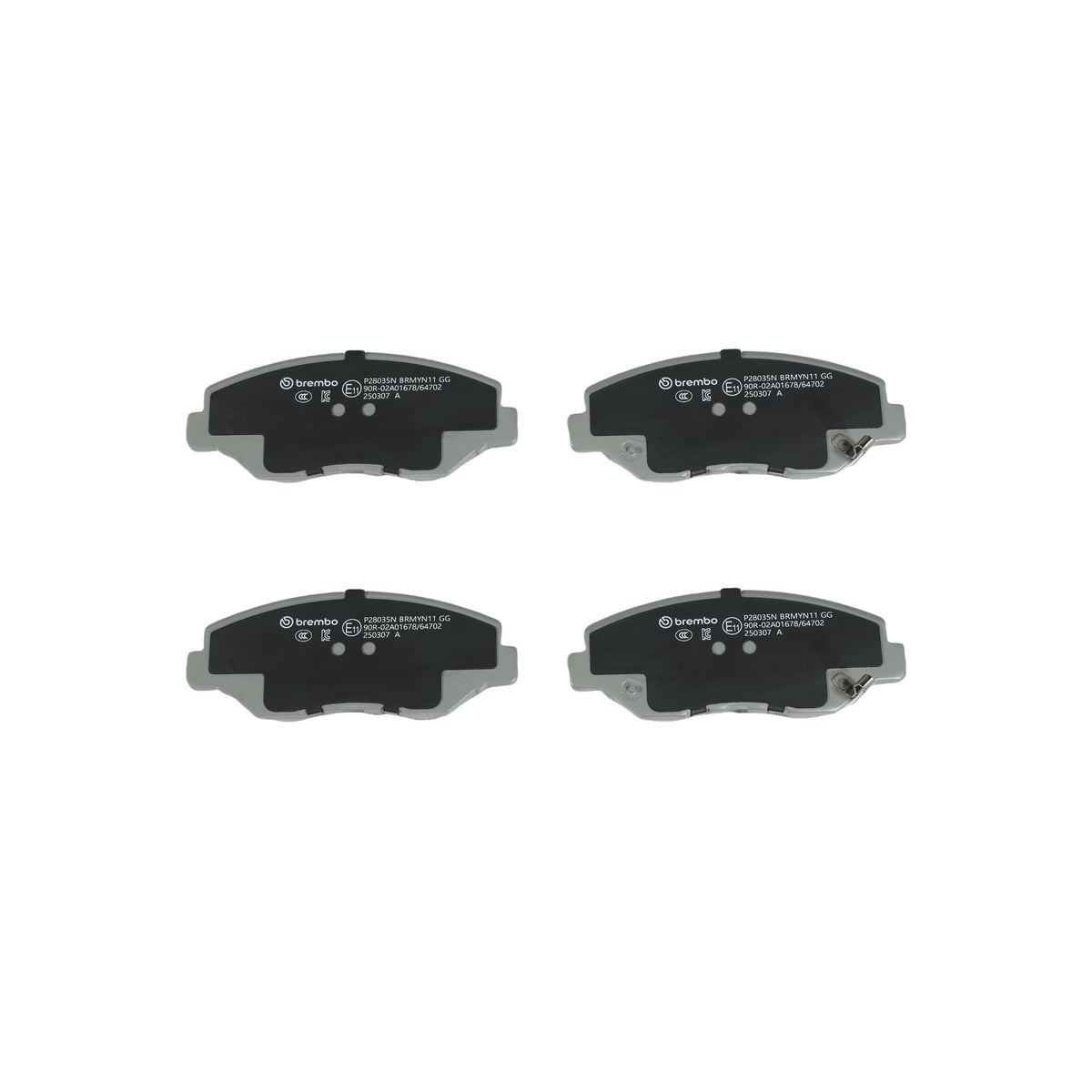 BREMBO P28035N Brembo P28035N Premium Ceramic Front Disc Brake Pad Set ACURA/HONDA OE# 45022S9AE60