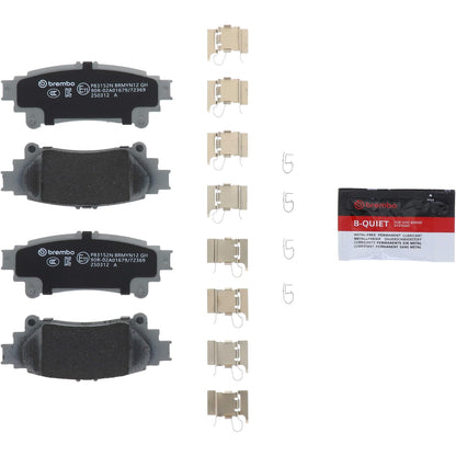 BREMBO P83152N Brembo P83152N Premium Ceramic Rear Disc Brake Pad Set LEXUS/TOYOTA/TOYOTA (GAC) OE# 044660E010