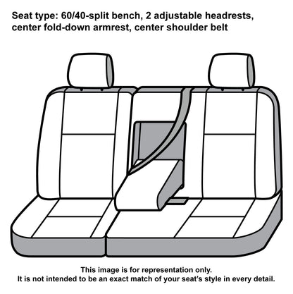 Covercraft SSC8375CAGY Covercraft-SSC8375CAGY Carhartt SeatSaver Second Row Custom Fit Seat Cover for Select Chevrolet/GMC Models - Duck Weave (Gravel)