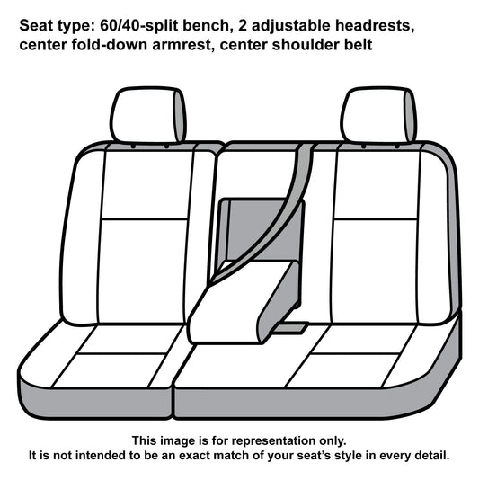 Covercraft SSC8375CAGY Covercraft-SSC8375CAGY Carhartt SeatSaver Second Row Custom Fit Seat Cover for Select Chevrolet/GMC Models - Duck Weave (Gravel)