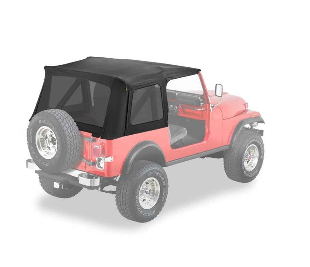 BESTOP 55729-15 Bestop Supertop Classic Skin Black Denim 5572915 for Jeep CJ7/YJ 1976-1995