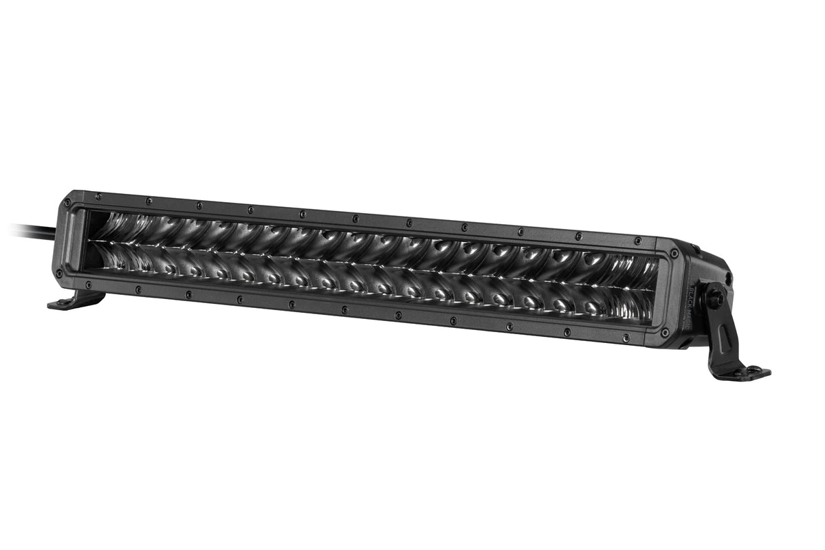 HELLA 358197401 Hella Black Magic Tough 20 Inch Double Row LED Lightbar- Performance High Beam Off-Road Light for Pickup Trucks, ATV, SUV, 4x4, Jeep, Tractors / 358197401