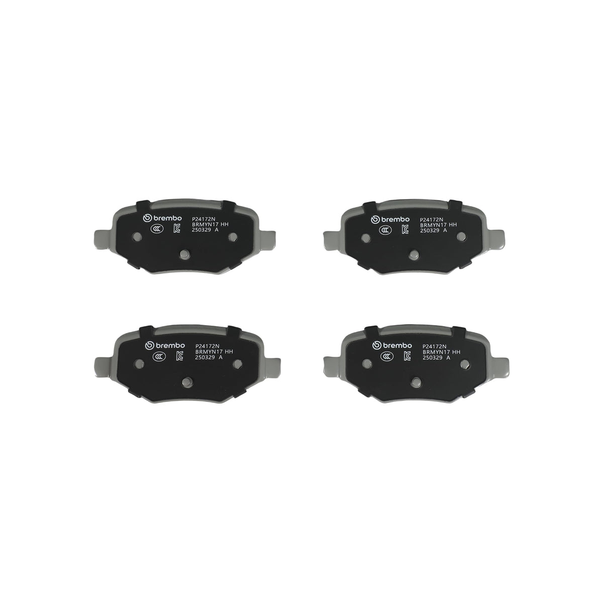BREMBO P24172N Brembo P24172N Premium Ceramic Rear Disc Brake Pad Set FORD USA/LINCOLN OE# BRF1478