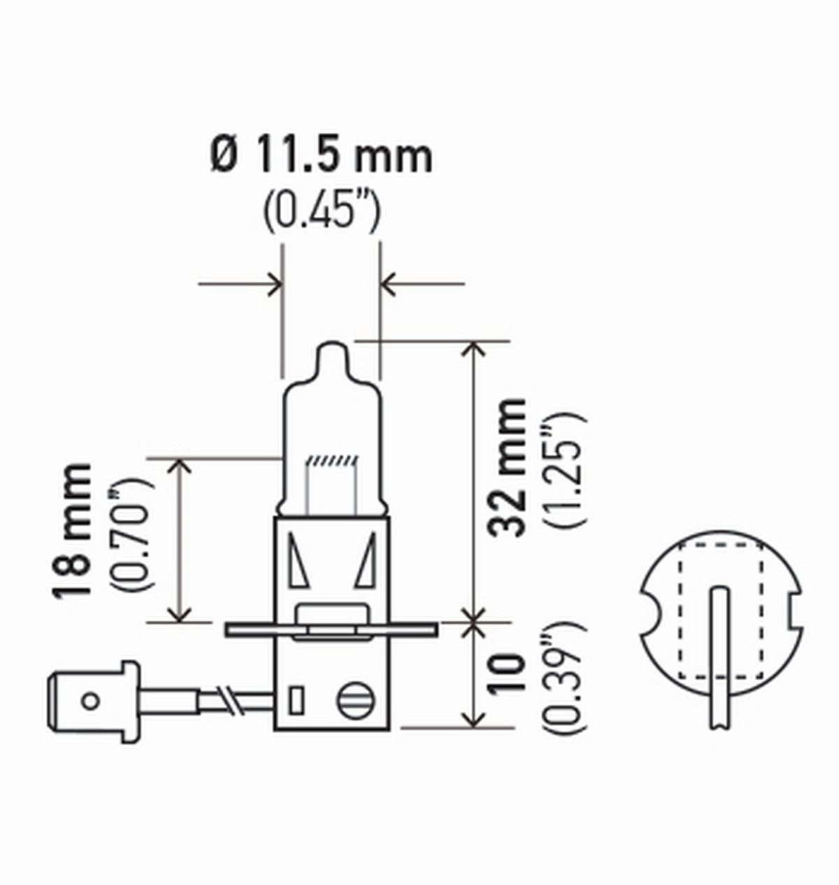 Hella H3130WTB H3 130WTB Twin Blister High Wattage Bulbs, 12V