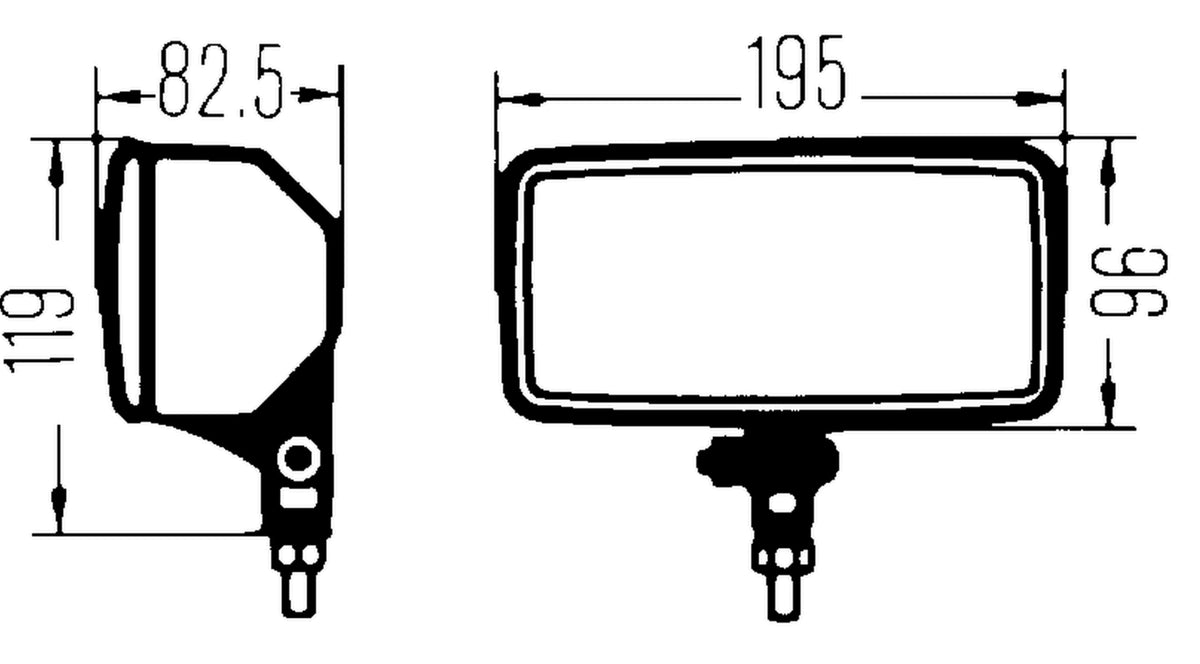 HELLA 005700471 HELLA 005700471 550 DRIVING LIGHT (CLEAR LENS) H3 12V SAE/ECE, Multi
