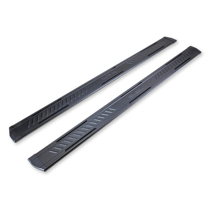 TRAILFX AL6001B TrailFX Running Boards Fits Chevrolet Colorado and GMC Canyon 2015-2026 Black Matte Titanium Powder Coated Aluminum 6.5 Inch Wide Step Rocker Panel Mount TrailFX AL6001B A6 Series