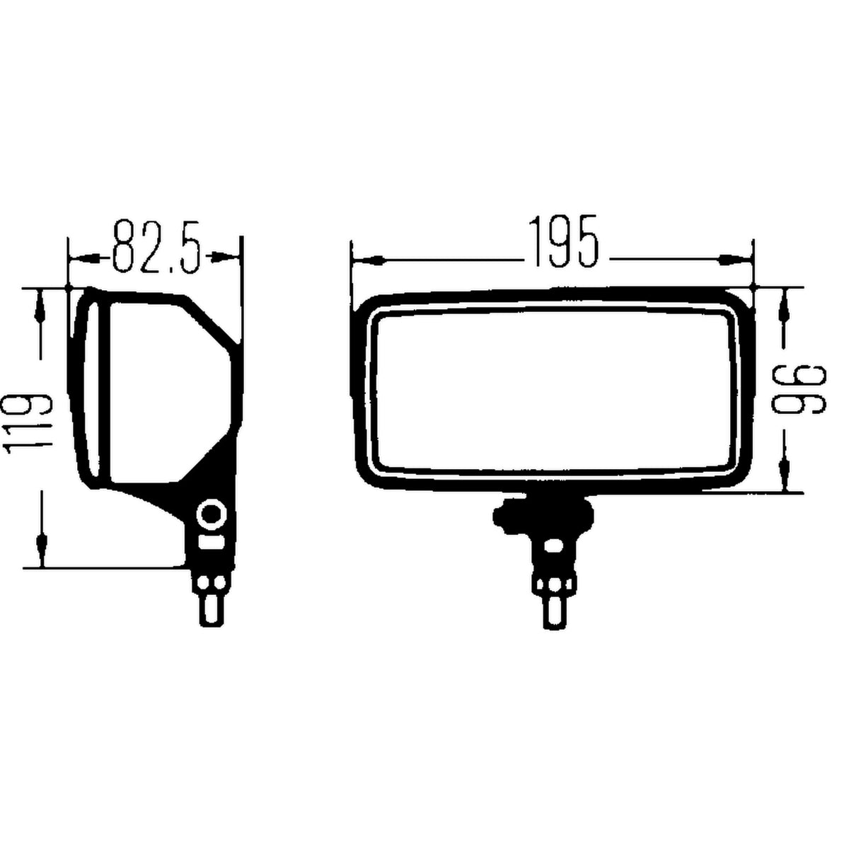 Hella 005700441 550 FOG LIGHT (CLEAR LENS) H3 12V SAE/ECE, Multi