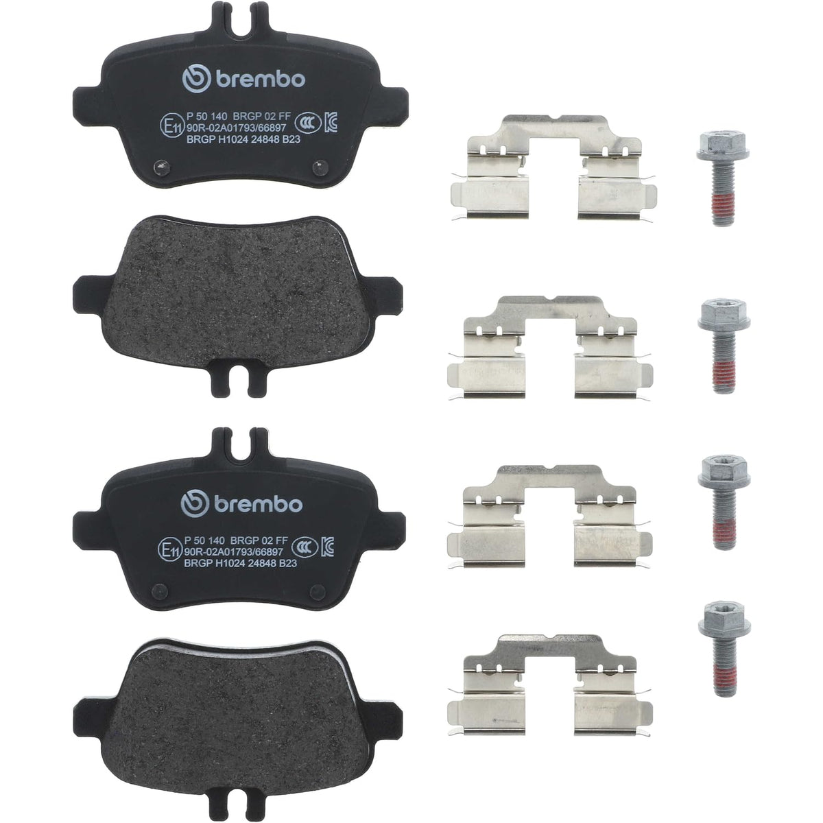 BREMBO P50140 Brembo P50140 Low-Met Rear Disc Brake Pad Set MERCEDES-BENZ OE# 440605DA0A