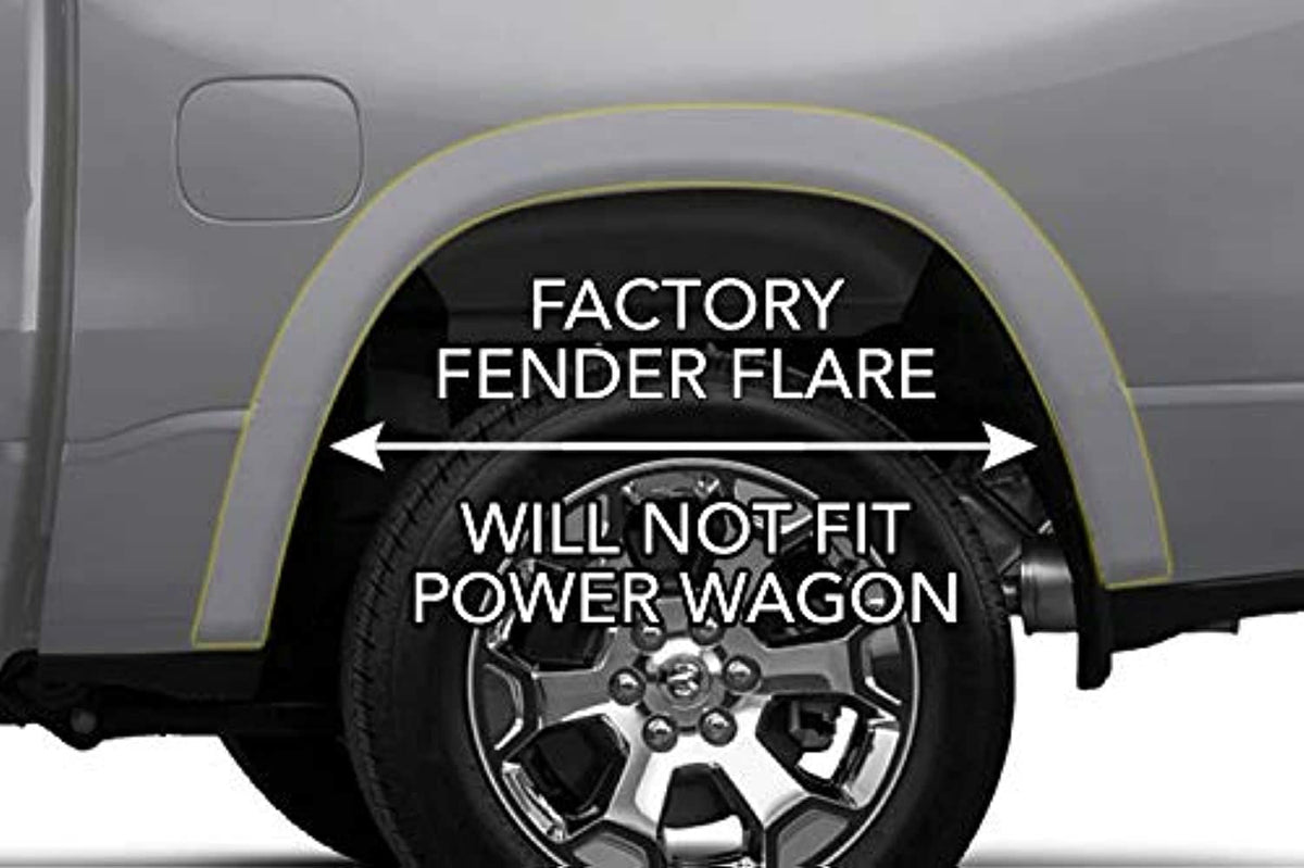 Husky Liners 59051 Husky Liners Custom Mud Guards – Fits 2019-2026 Dodge Ram 2500/3500 with Single Rear Wheels & OEM Fender Flares – Rear Set, 2-pc Black - 59051