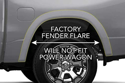 Husky Liners 59051 Husky Liners Custom Mud Guards – Fits 2019-2026 Dodge Ram 2500/3500 with Single Rear Wheels & OEM Fender Flares – Rear Set, 2-pc Black - 59051