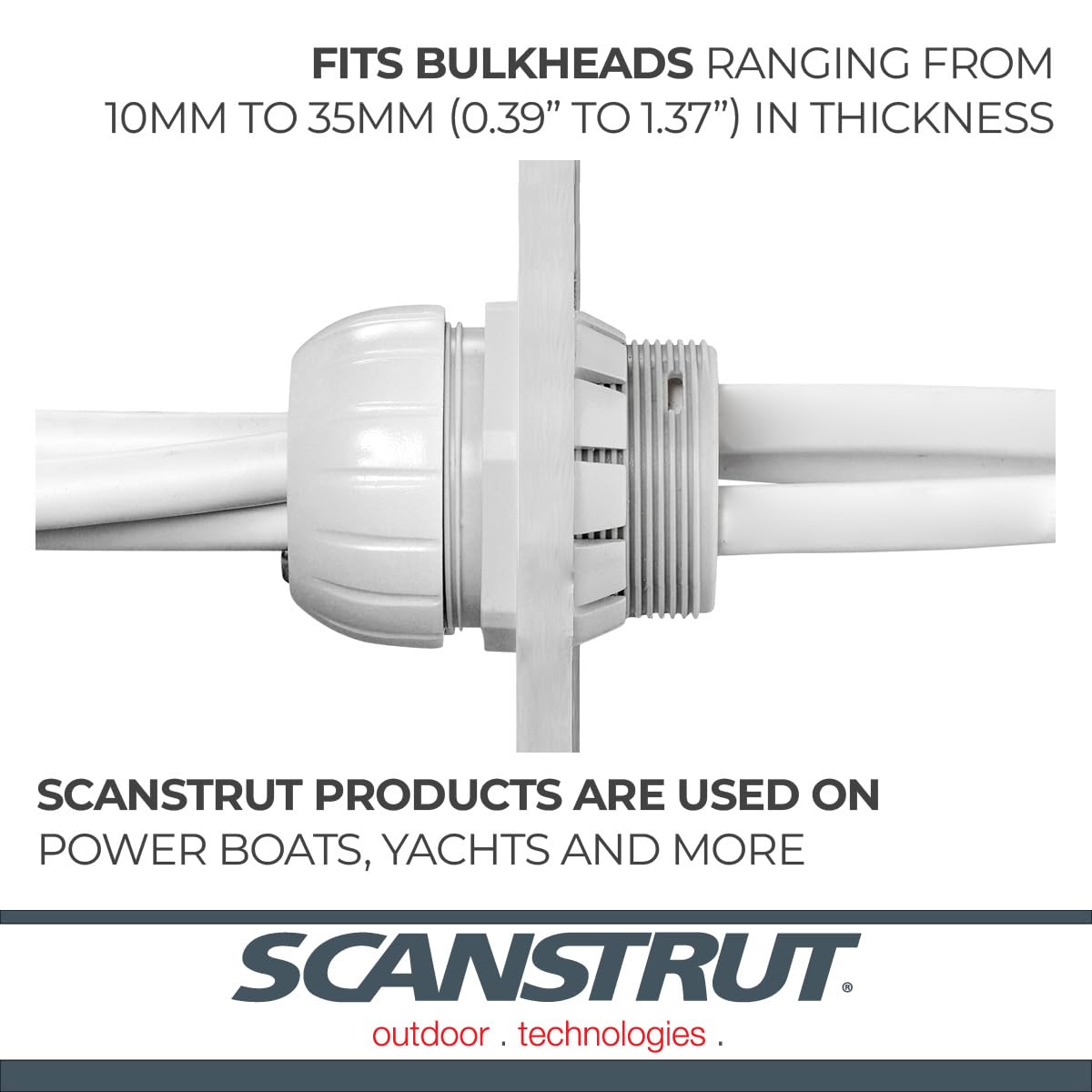 SCANSTRUT TBH-4 Scanstrut TBH-4 THROUGH BULKHEAD SEAL - UP TO 5 CAB