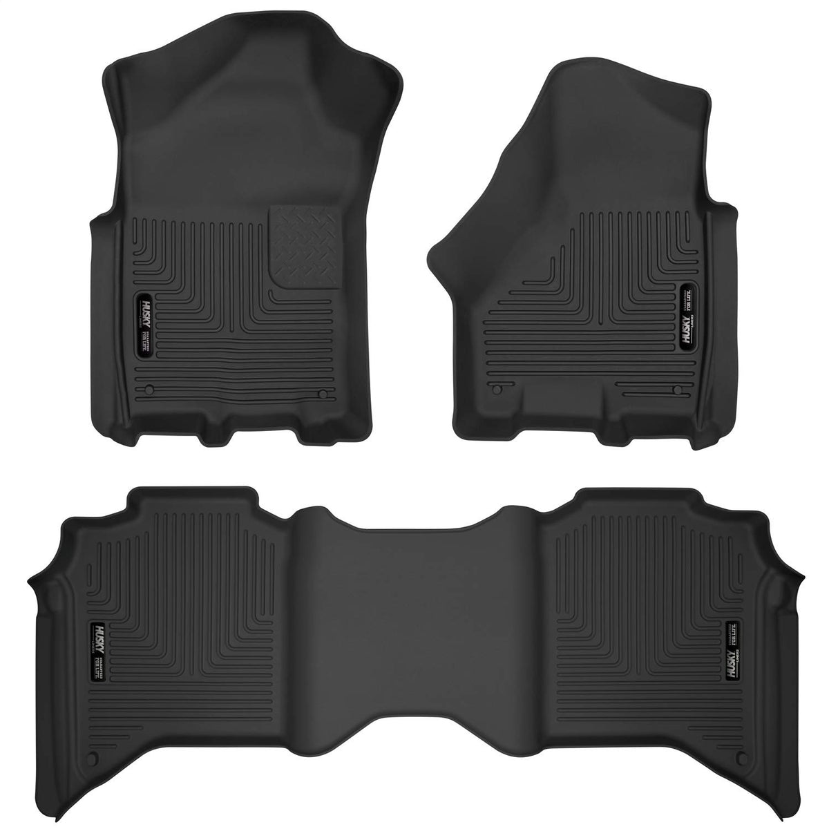 Husky Liners 54788 Husky Liners 54788 Fits 2019-20 Dodge Ram 2500 Crew Cab X-act Contour Front and 2nd Seat Floor Liners