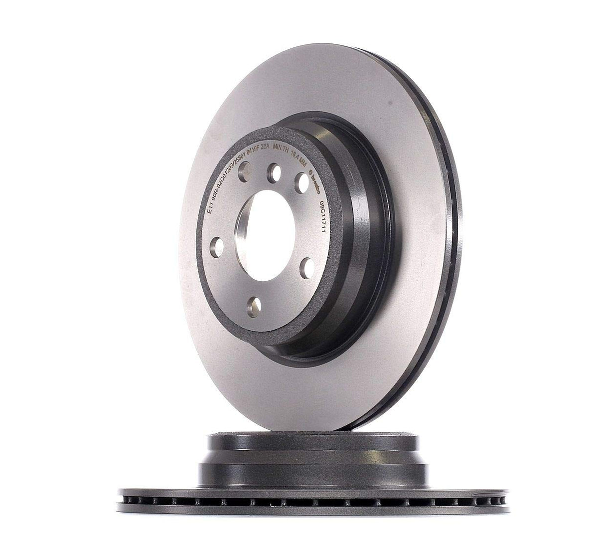 BREMBO 09C11711C02 Brembo 09.C117.11 UV Coated vented Rear Brake Rotor BMW/BMW (BRILLIANCE) OE# 34216864899