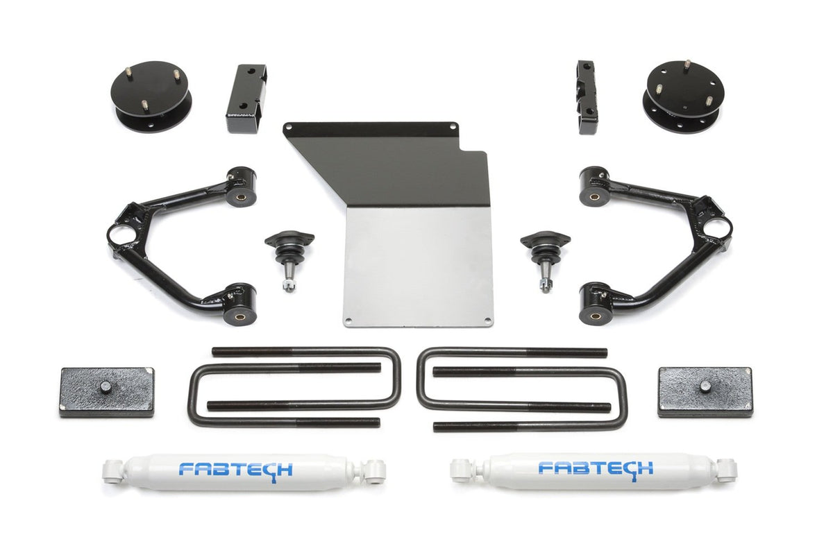 FABTECH K1059 Fabtech K1059 Budget Lift System w/Shock w/Performance Shocks 4 in. Lift Budget Lift System w/Shock