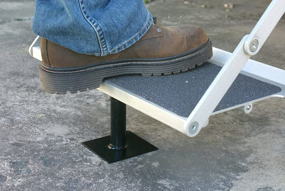 CAMCO 43681 Camco Camper/RV Save-A-Step Brace - Stabilizes RV Steps & Protects Camper Step from Sag and Wear - Features 1,000lb Load Rating & Adjusts from 4-5/8” to 8” - Crafted of Heavy-Gauge Steel (43681)