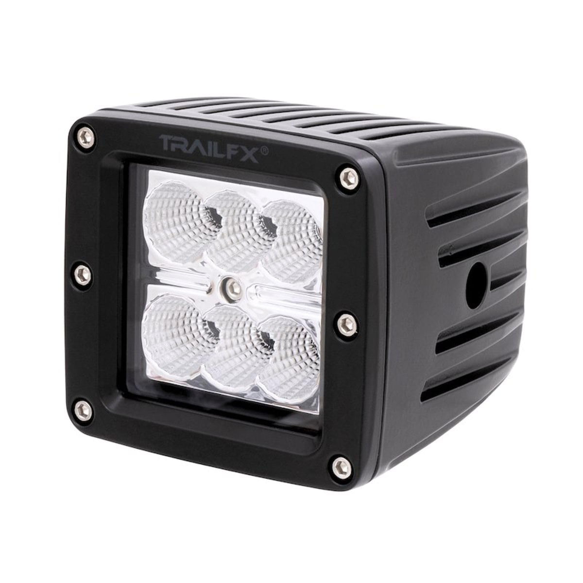 TRAILFX 3X2F2 Trailfx Driving/Fog Light 3X2F2, LED Bulb, 6 Clear LED 3 Watt Bulbs, 3 Inch Square, 90 Degree Flood Beam, Amber Polycarbonate Lens, Bracket Mount, 18 Watt Blubs Amp Draw 1.4 AMP At 12 Volts, Set Of 2