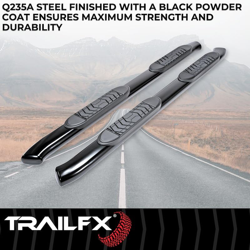 TRAILFX A7064B Trailfx Trail FX A7064B 5" Oval Bent END BAR BLK