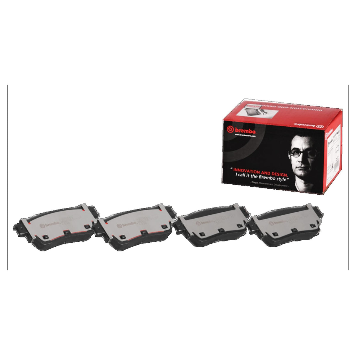 BREMBO P56125N Brembo P56125N Premium Ceramic Rear Disc Brake Pad Set NISSAN OE# D40606CA0A