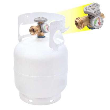 FLAME KING YSN5LB-GAUGE Flame King 5LB (1.25-Gallon Capacity) EMPTY Propane Tank w/Built-in Gauge