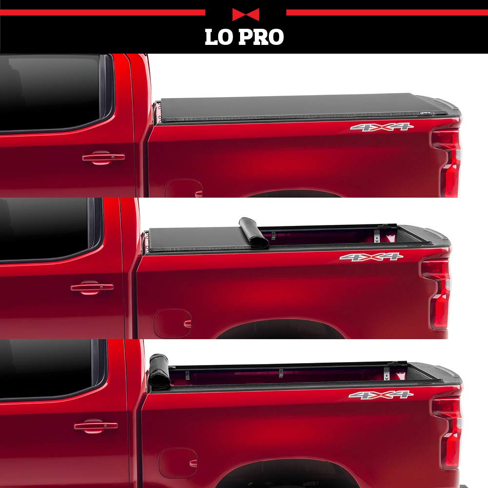 TRUXEDO 545101 RealTruck TruXedo Lo Pro Soft Roll Up Truck Bed Tonneau Cover | 545101 | Fits 2001 - 2006 Toyota Tundra Double Cab (w/ Bed Caps) 6' 4" Bed (76.5")