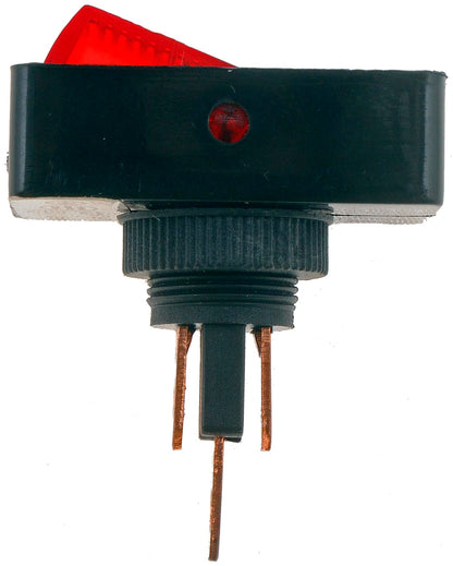 DORMAN 85945 Dorman 85945 Rocker Switch - Red Glow Rectangular Style - Jumbo Universal Fit