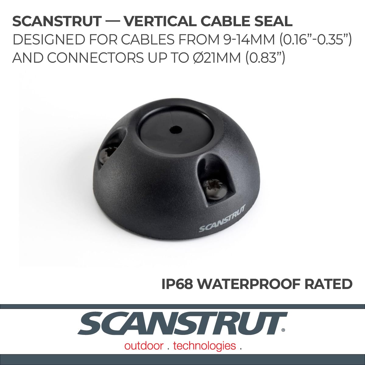 SCANSTRUT DS21B-P-BLK Scanstrut DS21B-P-BLK Cable Seal for Connectors Up to 21mm, Cables 9-14mm - Black